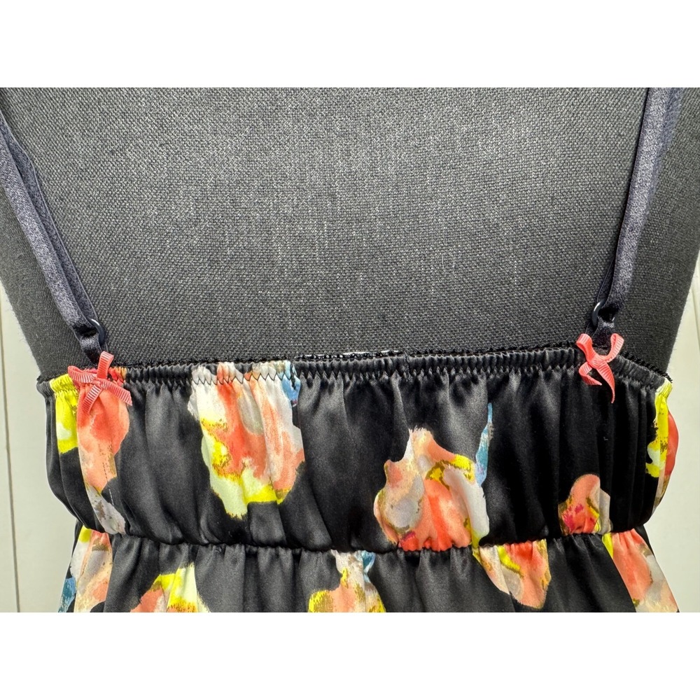 Y2K HEIDI KLUM CHEMISE Nightie Slip EAU DE ROSE Sz Small Kimono Floral Print‎ - Picture 4 of 9